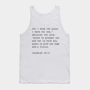 Jeremiah 29:11 Tank Top